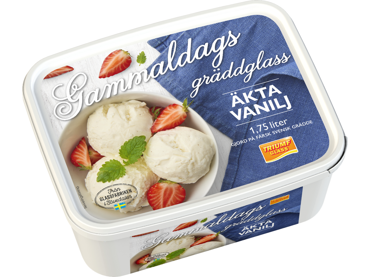 Gammaldags Triumf Glass vaniljglass.