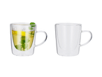 Canecas térmicas Silvercrest® com chá e uma caneca vazia