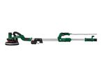 Long-reach drywall sander with a circular sanding head and an adjustable handle