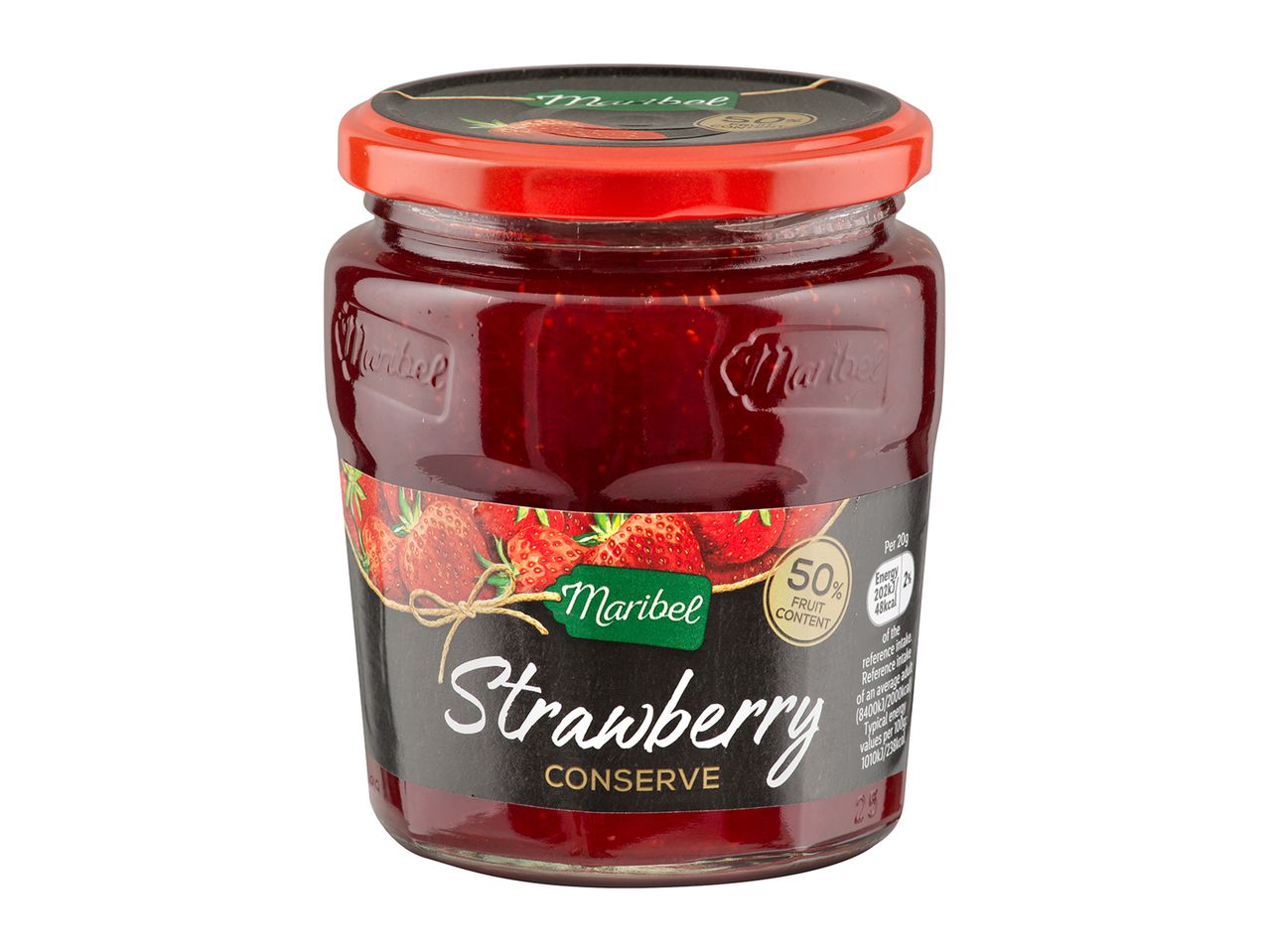 Go to full screen view: Maribel Premium Strawberry Extra Jam Conserve - Image 1