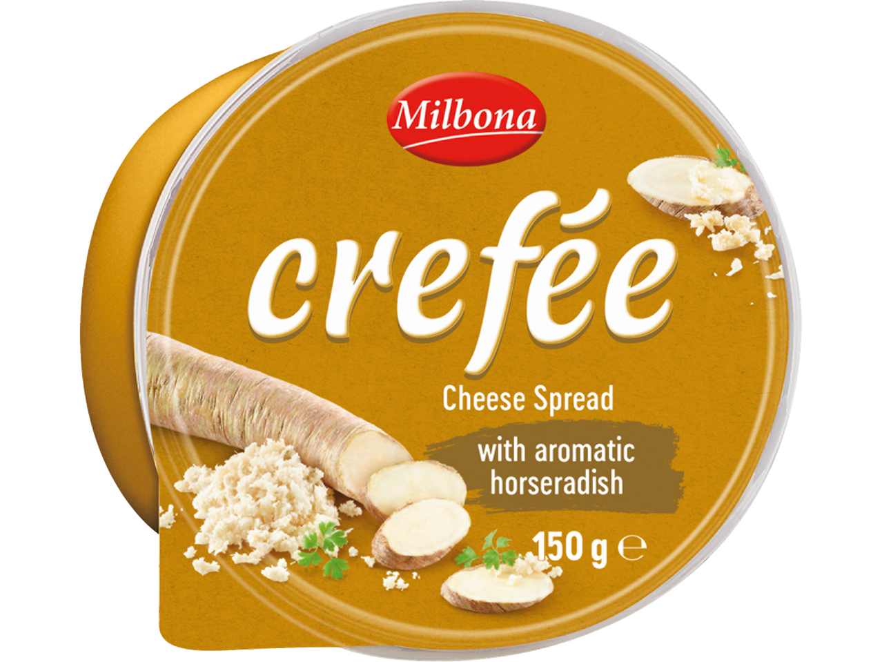 Milbona crefee cremă de brânză cu hrean, 150g