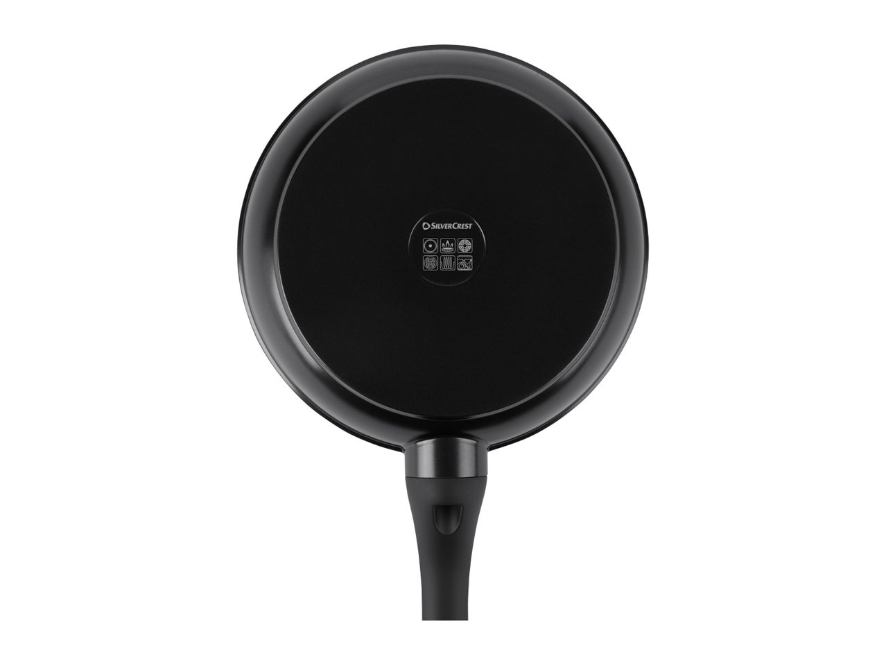 SilverCrest frying pan with cooking compatibility symbols