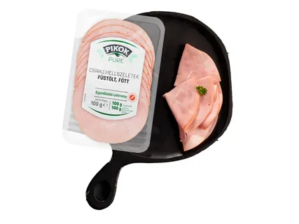 Füstölt, főtt csirkemell