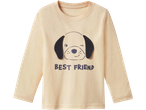 Lupilu® majica z dolgimi rokavi za malčke z motivom psa in napisom „BEST FRIEND“