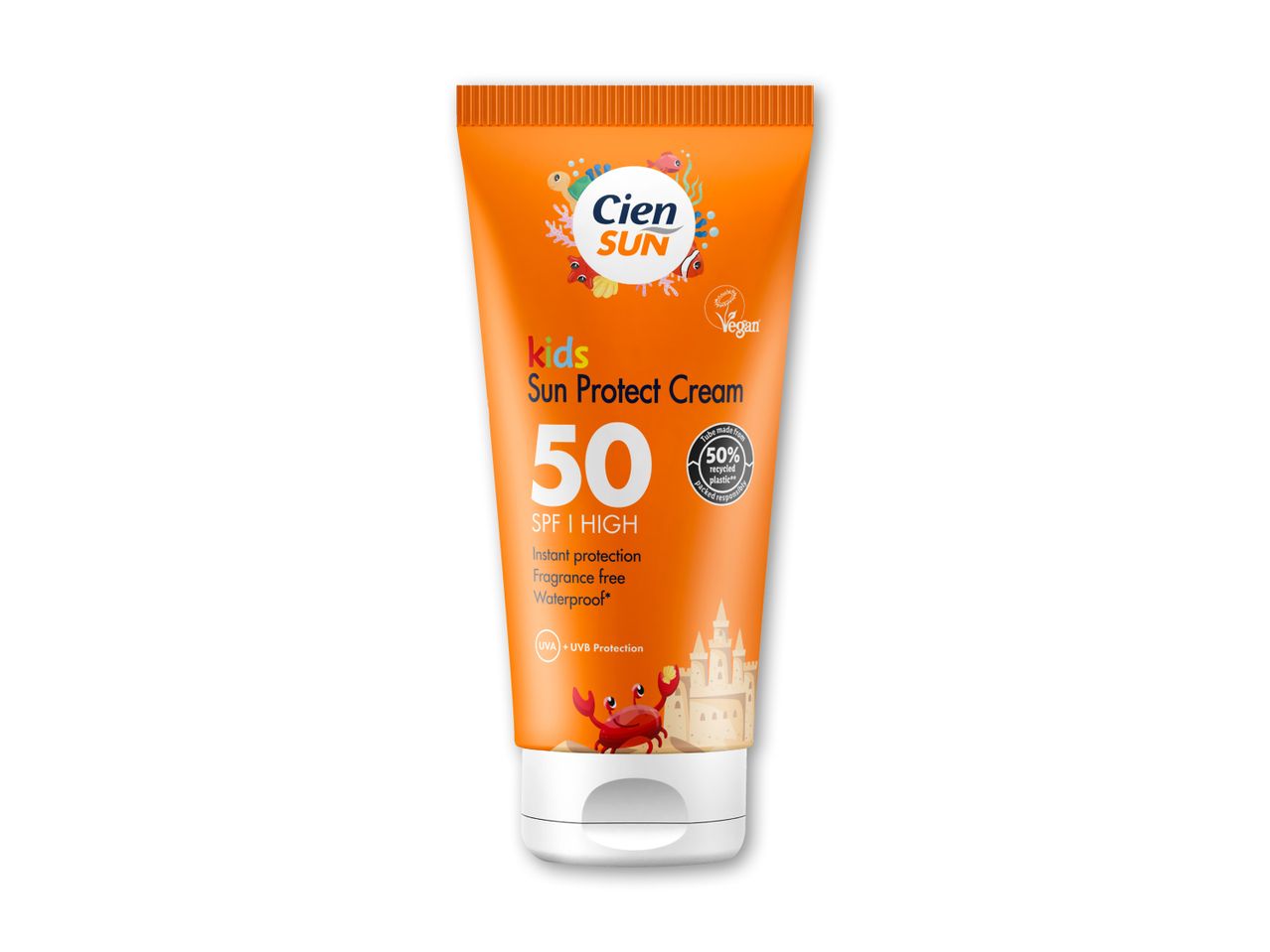 Cien Solcreme SPF 50, solbeskyttelse til kroppen.