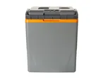Grey and orange portable electric cool box