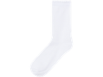 White socks with a lace trim.
