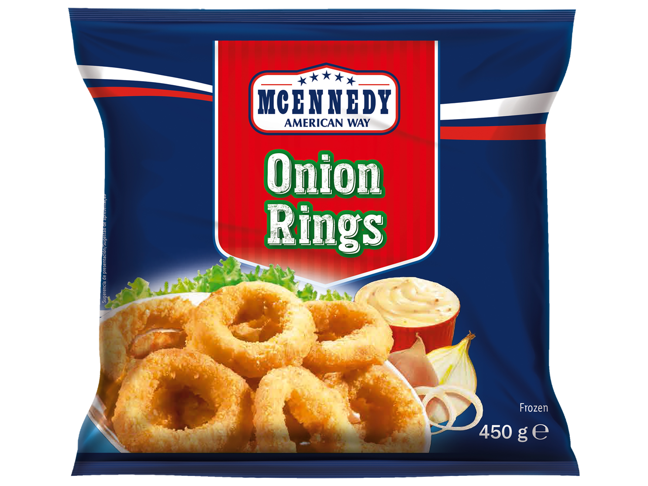 McEnnedy American Way Onion Rings, frozen, 450g