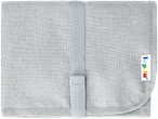 Light grey changing bag or backpack with a central strap and a Lupilu® tag.