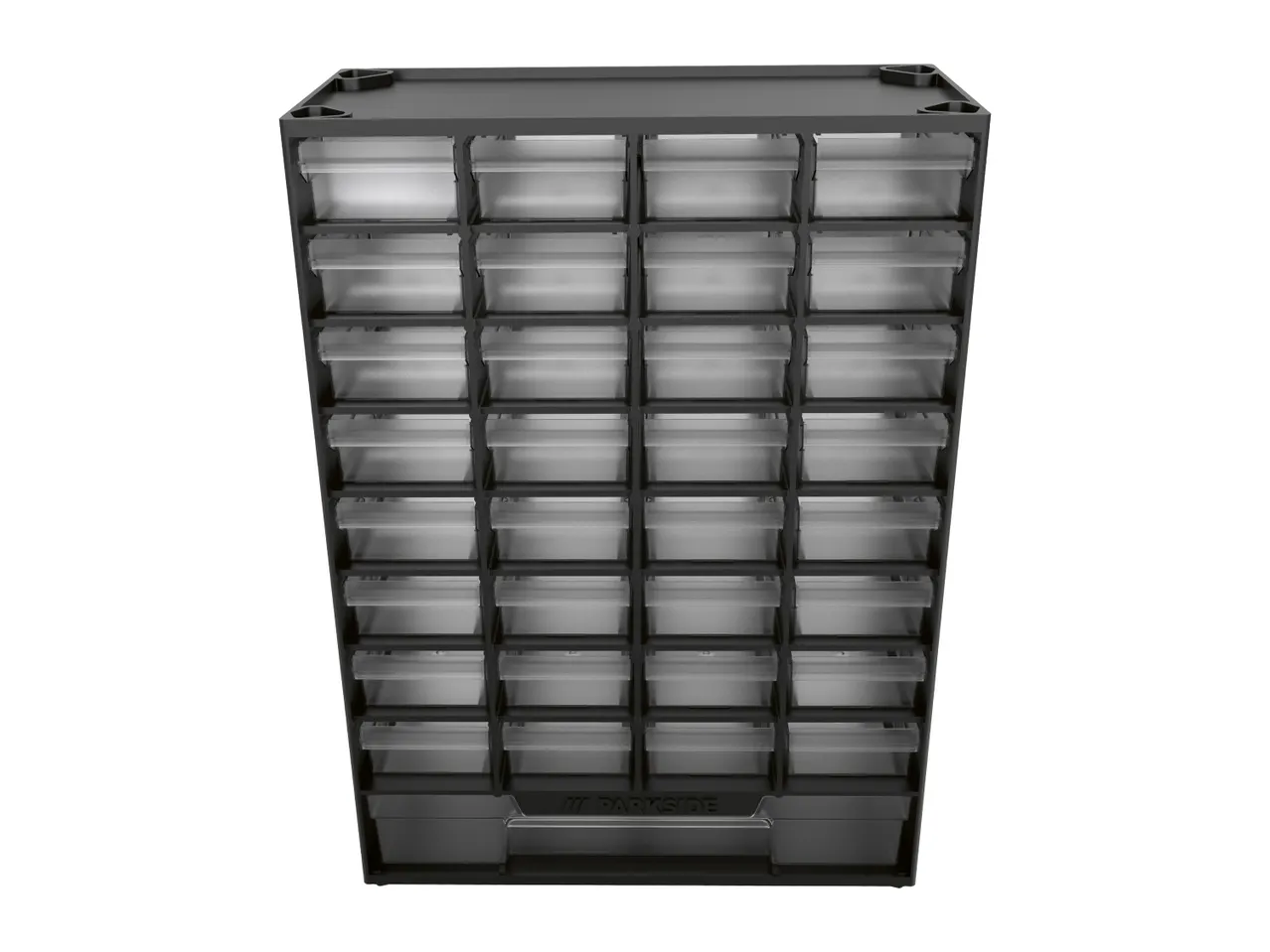 PARKSIDE parts organizer with multiple clear drawers