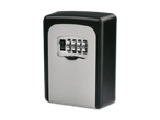 Schwarzer Schlüsselsafe mit vierstelliger Zahlenkombination