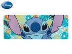Stitch character mouse pad with a tropical floral background.