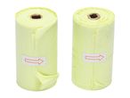 Two Karlie Poop Bag rolls on a white background