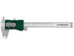 Дигитален шублер Parkside с дисплей, показващ -18.888 mm, и скала до 150 mm/6 инча.