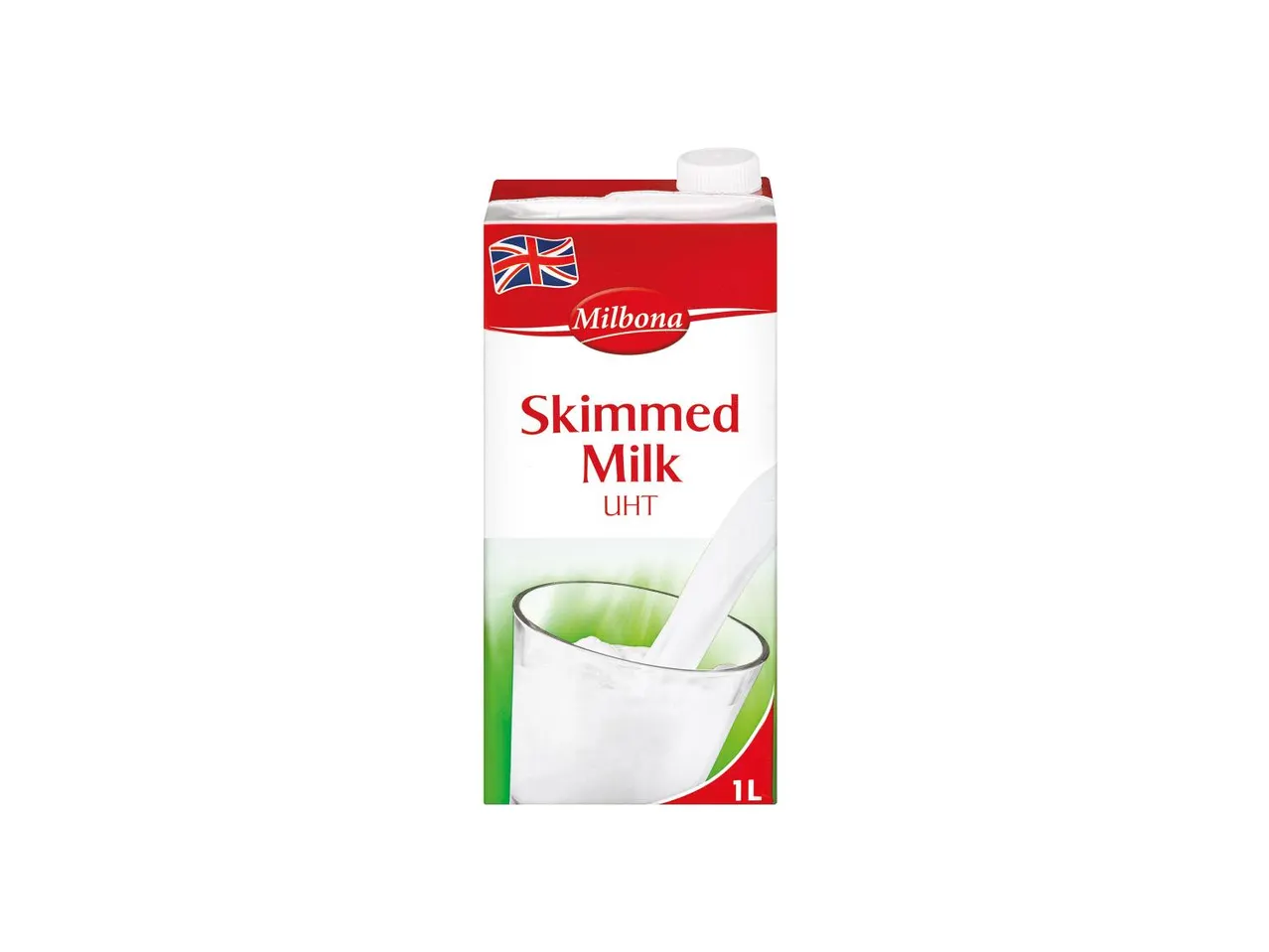 Milbona Skimmed Milk UHT, 1 litre.