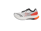 Crivit running shoe in white, black, and orange with a thick sole.