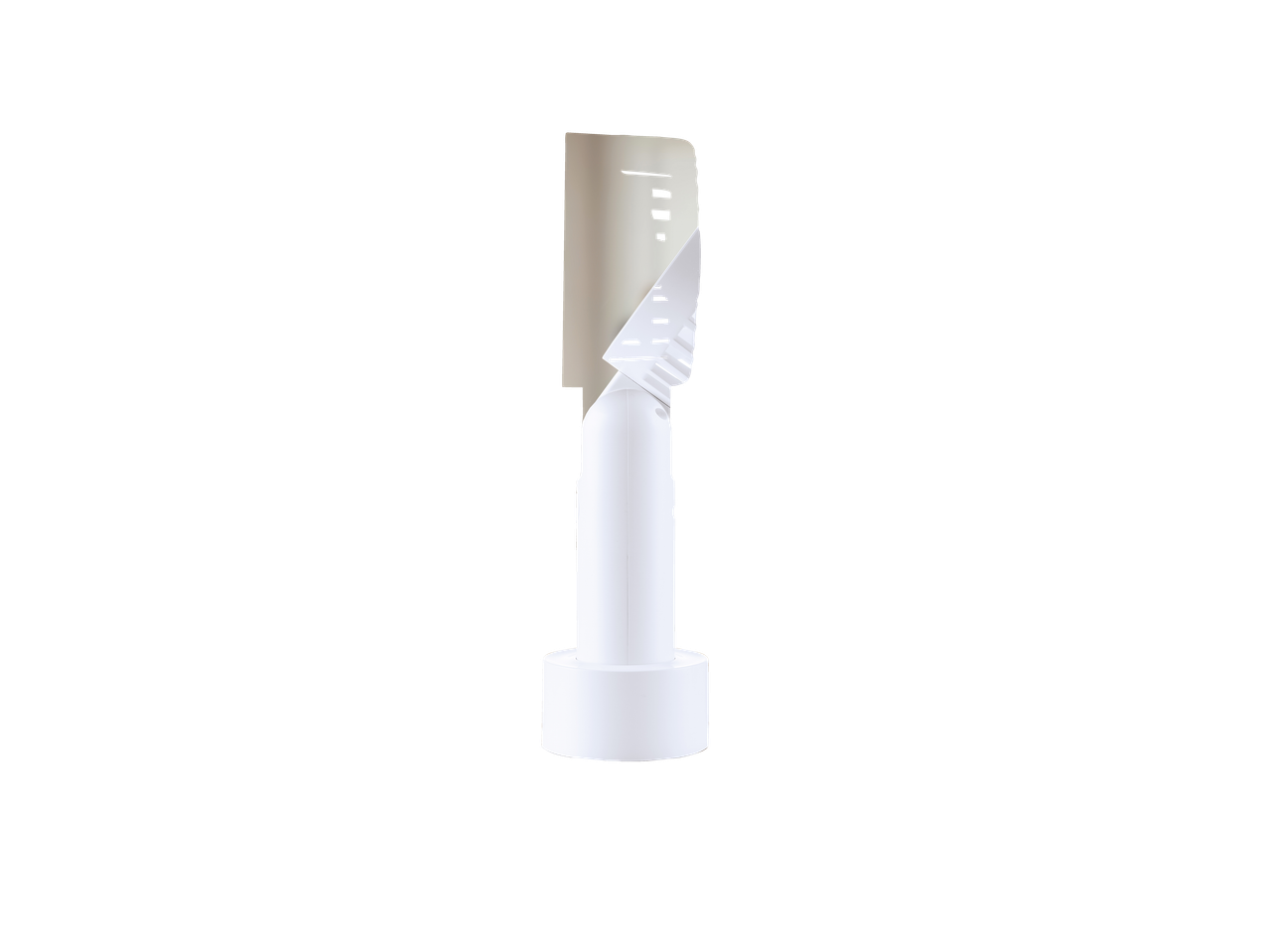 TRONIC plafonski ventilator sa LED svetlom, beli, sa delimično odlepljenim poklopcem