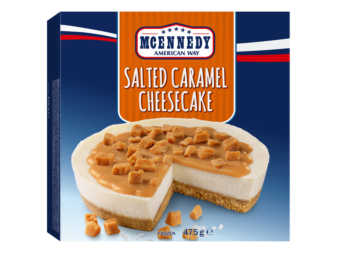 Замразен чийзкейк със солен карамел, 475 г
