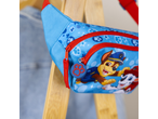 Bolsa de cintura azul da Patrulha Pata com fecho e motivo do Chase