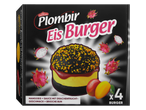 Dovgan Plombir Eis Burger: 4 ijs-hamburgers met mango en drakenvrucht.