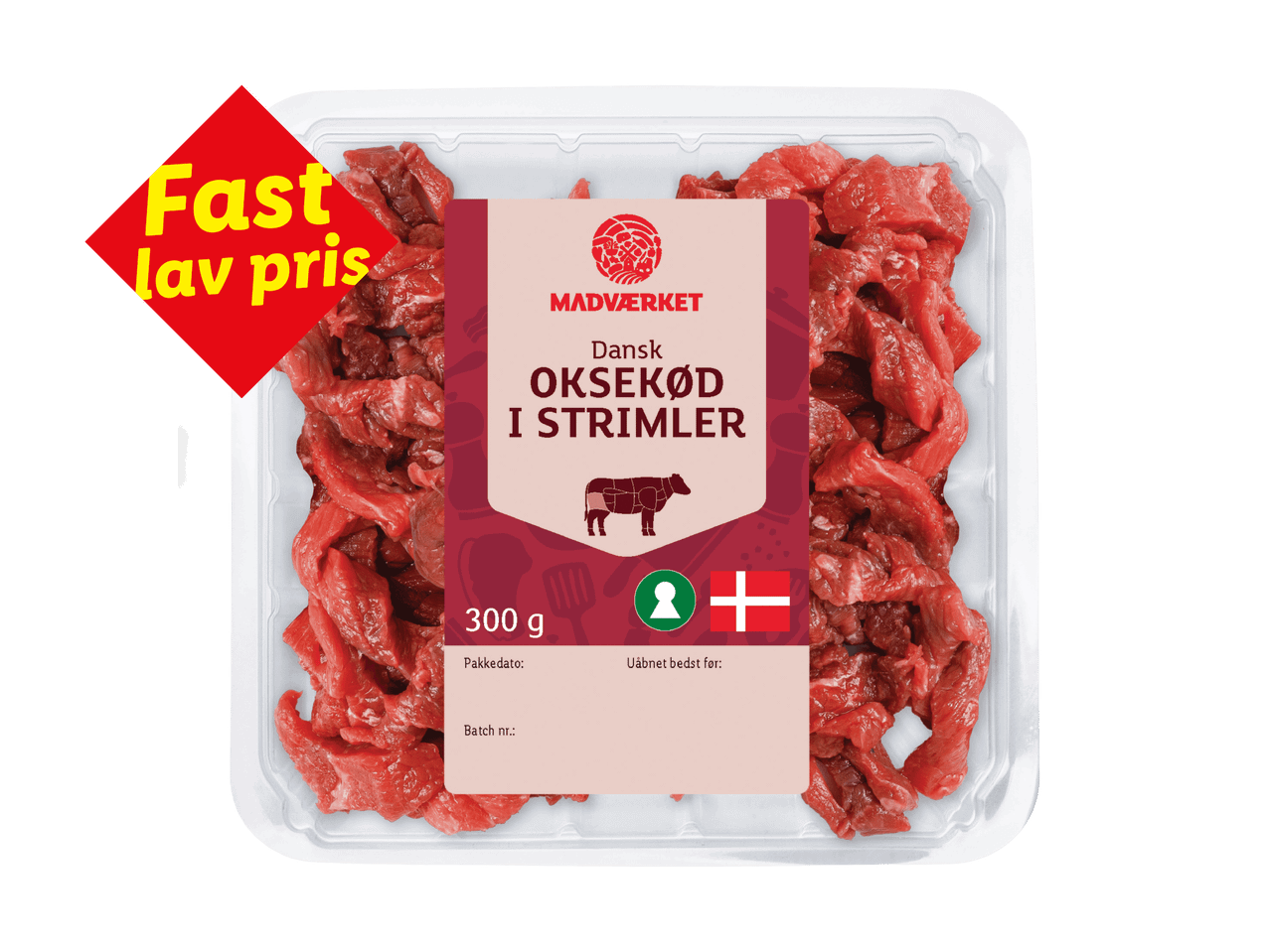 Oksekød i strimler