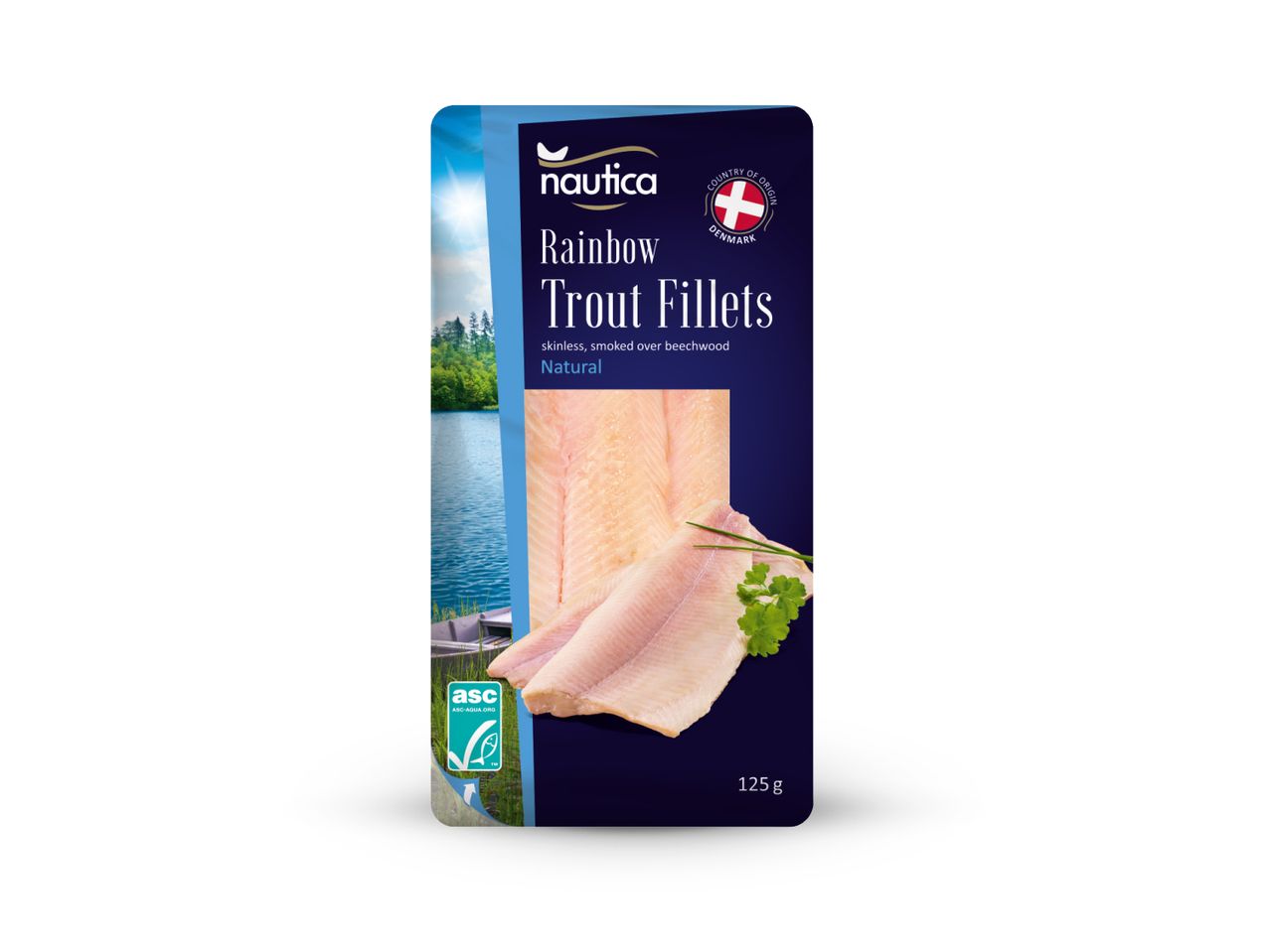 Pakiranje fileta pastrve Norveški fjord.