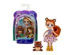 A Poppycorns doll with a small plush animal friend, still in its packaging.