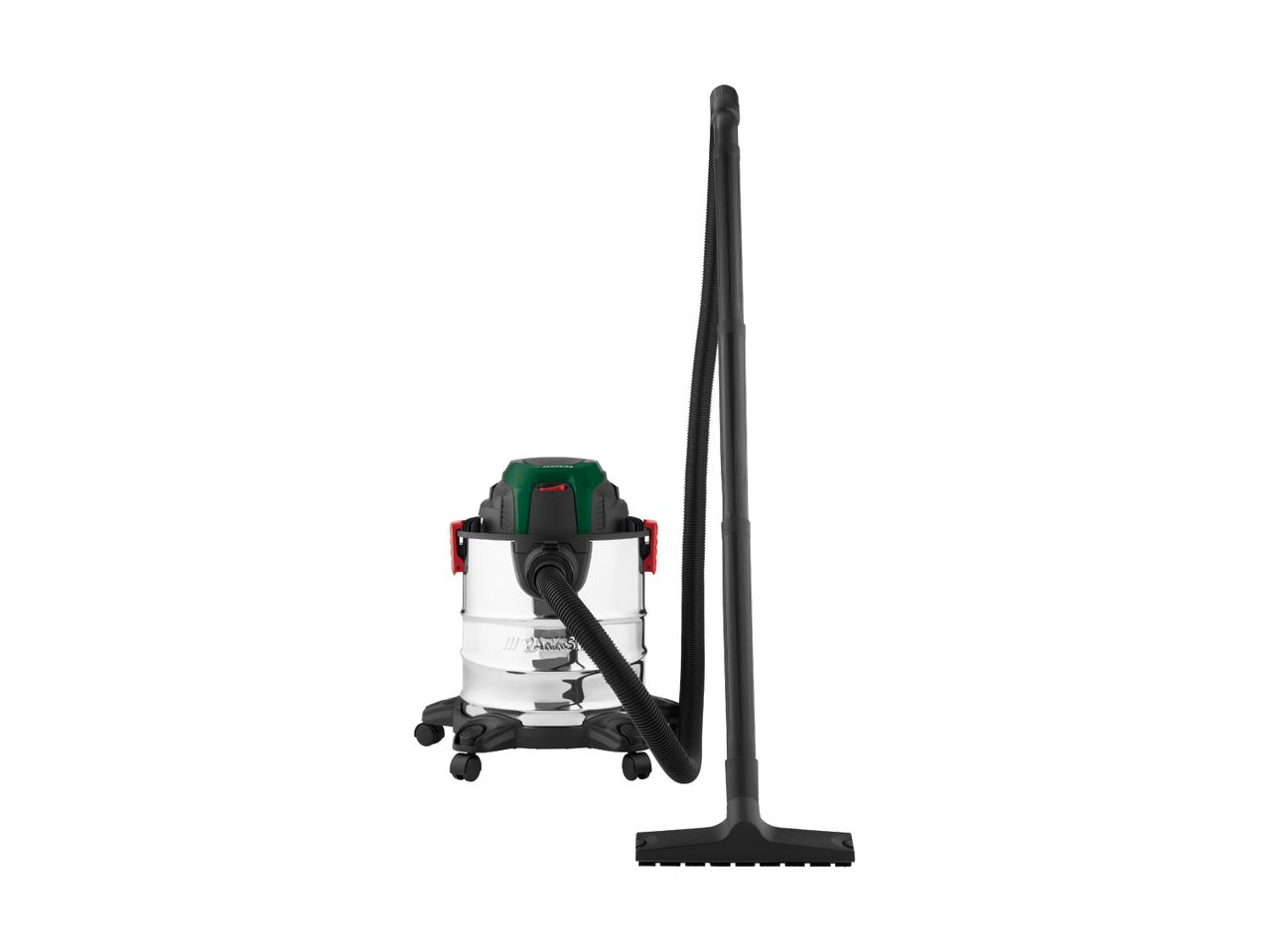 Parkside wet and dry vacuum cleaner with hose and floor nozzle