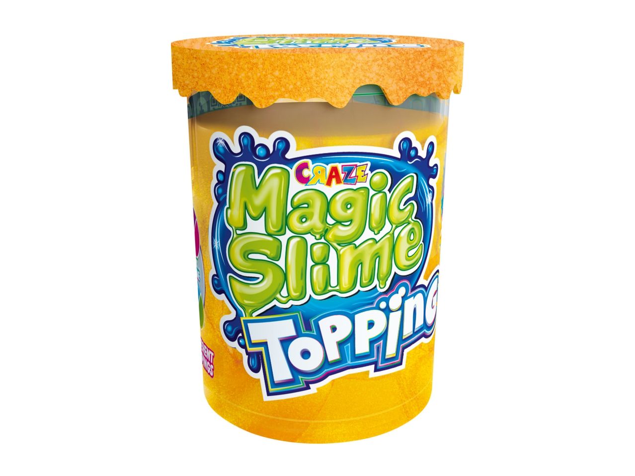 A jar of Magic Slime Toppings.