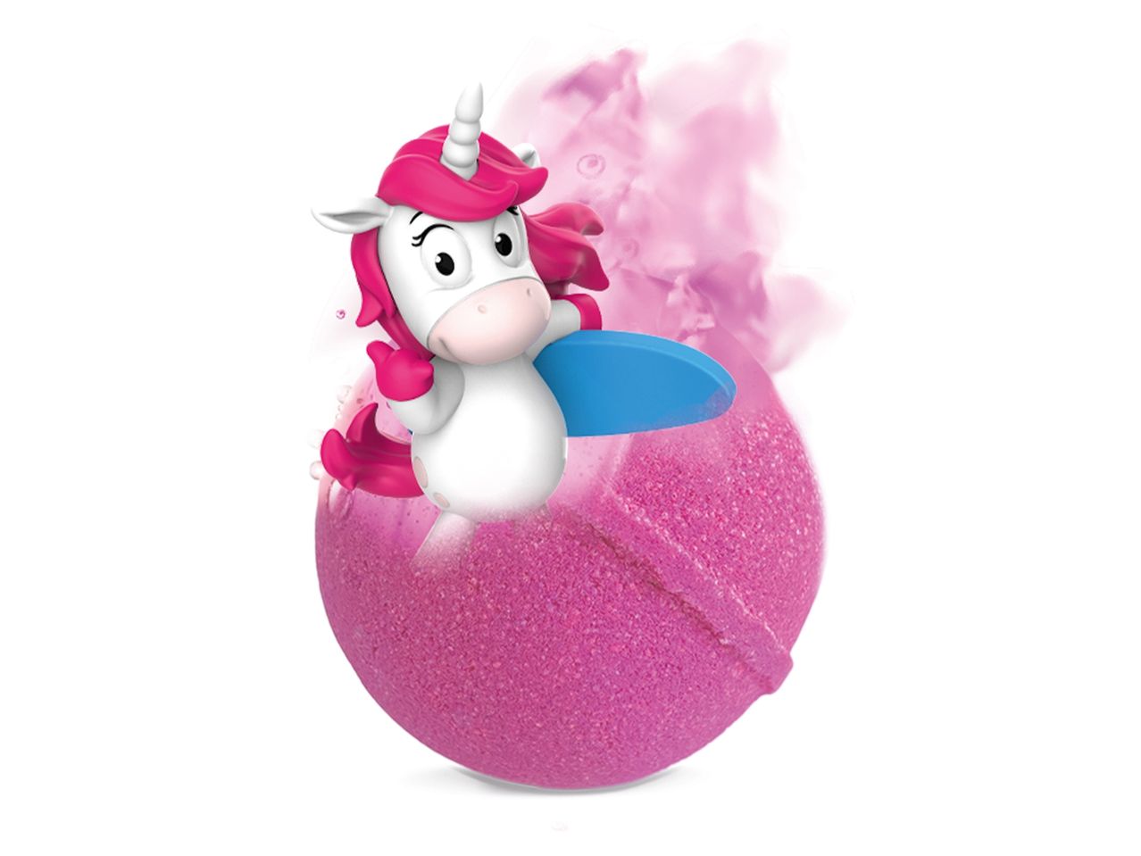 A unicorn toy with a ball