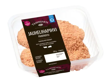Paneroitu jauhelihapihvi