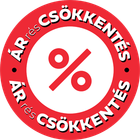 Címke százalékos kedvezménnyel.
