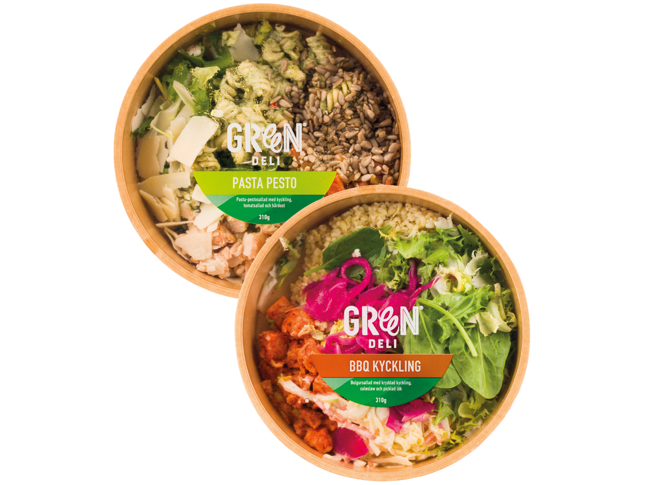 Två sallad-bowls