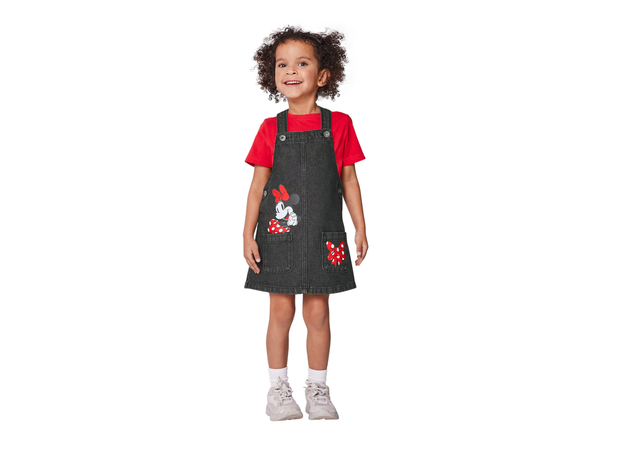 Dječja haljina na tregere s Minnie Mouse