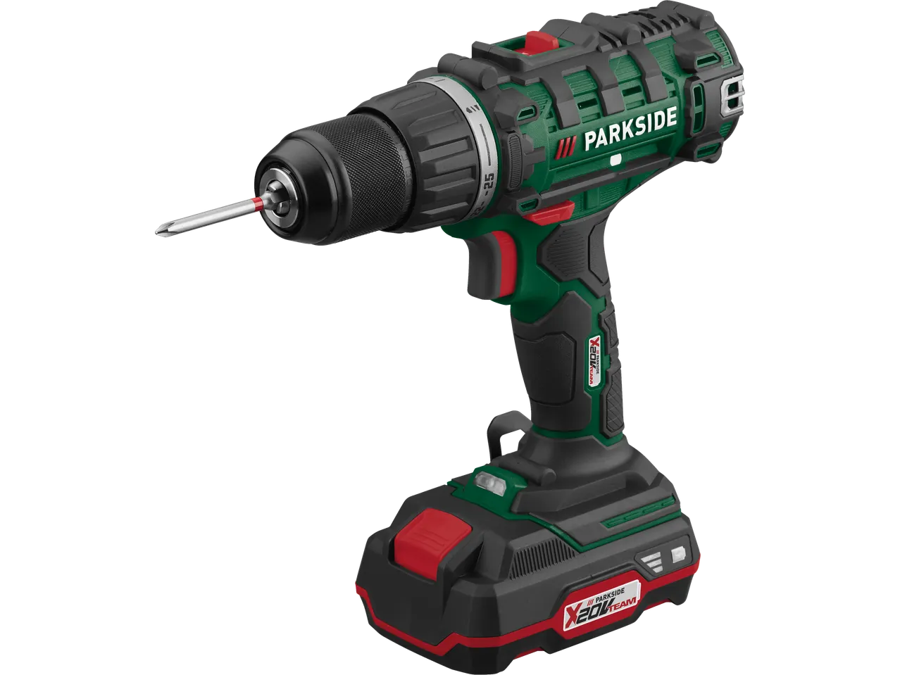 Parkside® cordless drill with bit