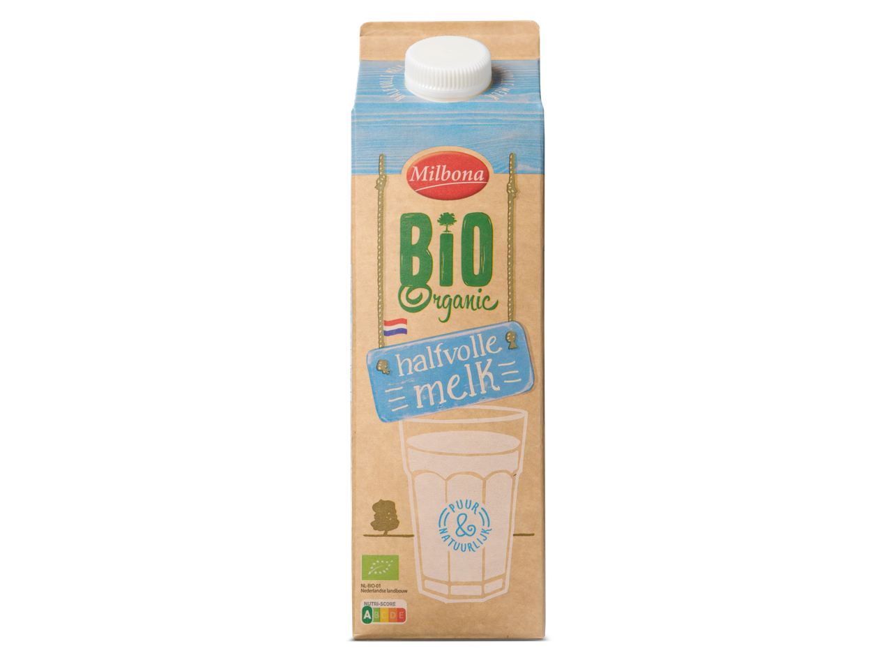 Milbona Bio Organic halfvolle melk.