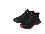 Two black and red Crivit hiking boots with waterproof features.