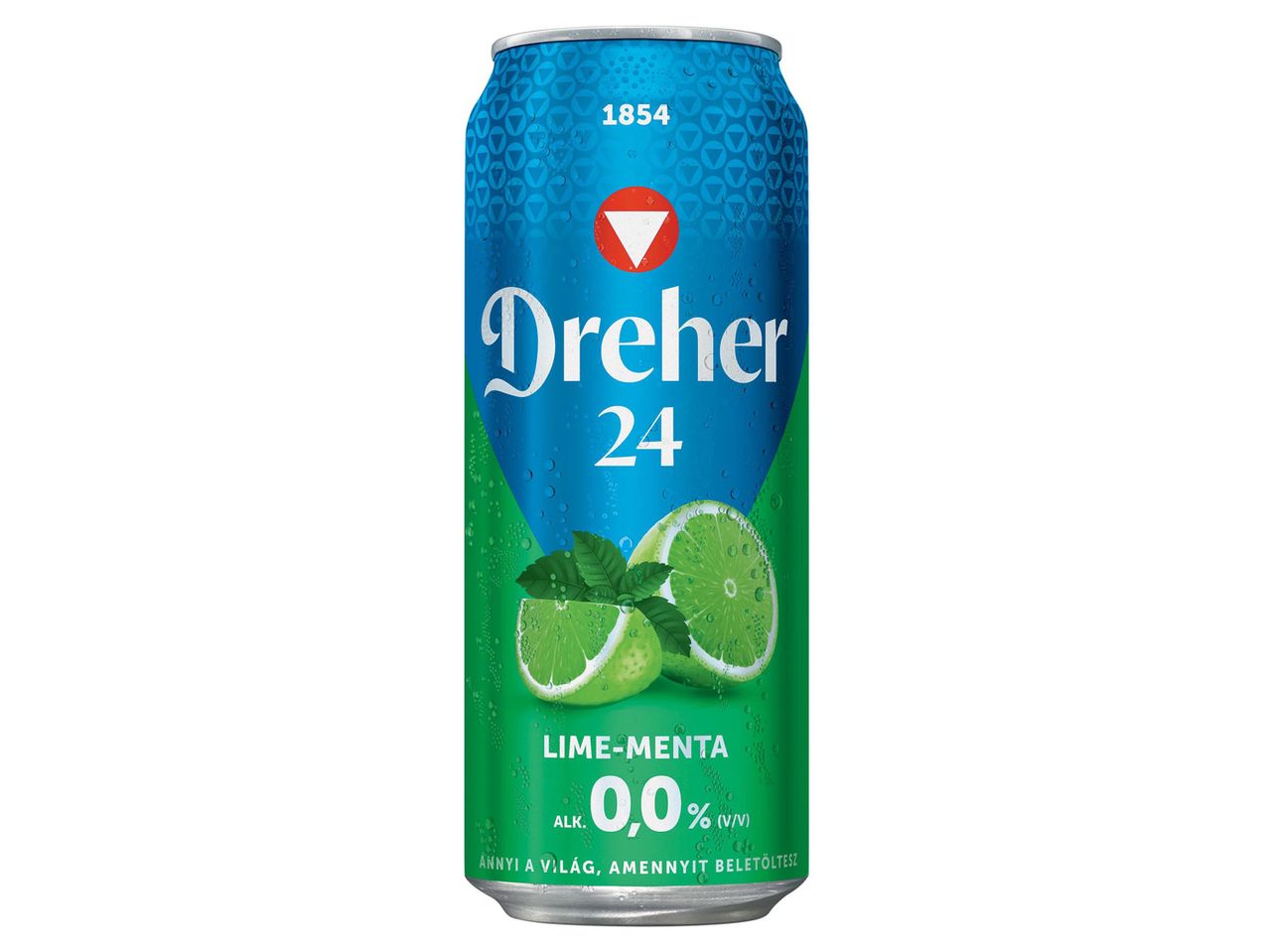 Dreher 24 Lime Mentás alkoholmentes ital dobozban.