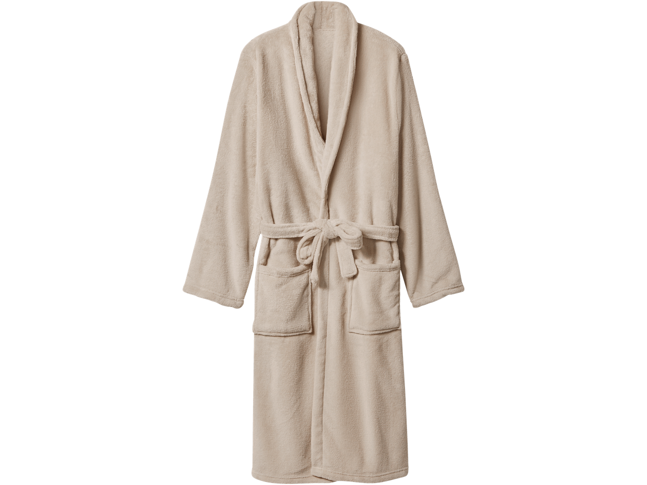 LIVARNO beige badjas met gestrikte ceintuur