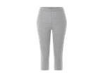 Graue 3/4 Leggings für Damen.