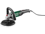 PARKSIDE® 1200W Electric Polisher with a black handle and green body, featuring a polishing pad.