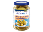 Olives vertes farcies aux amandes, Eridanus, style grec.