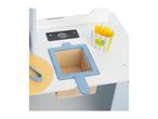 Toy kitchen with fries, a control panel, and a blue fry basket.