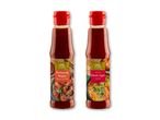 To flasker koreansk sauce: Gochujang Bulgogi og Kimchi Jjigae.