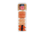 VitAsia Nigiri met zalm, garnalen & surimi.