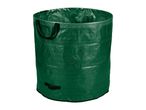 Green garden waste bag with handles