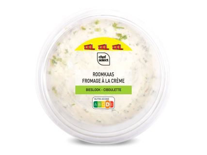 Verse roomkaas bieslook