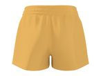 Plain yellow athletic shorts with an elastic waistband.
