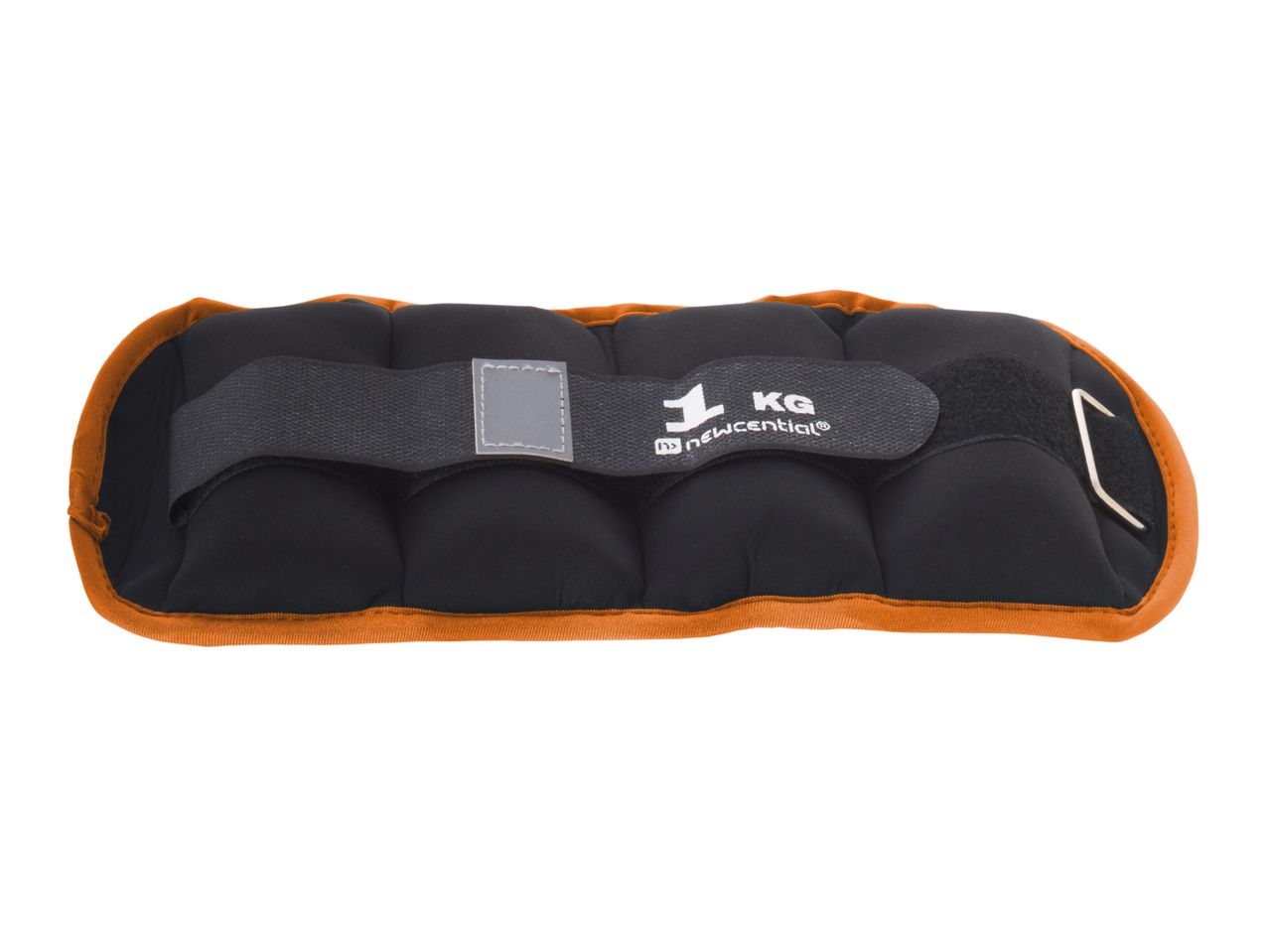 Newcential 1 kg ankle weight in black and orange