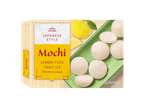 Mochi Vitasia stil japonez, cu umplutură de fructe de lămâie-yuzu.